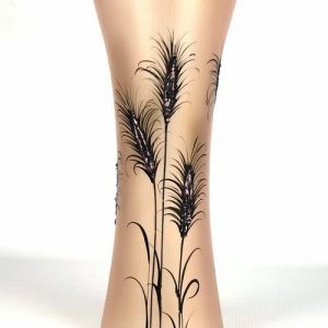 Vase de sol  36 cm en verre peint à la main | Vase décoratif artisanal | Élégance florale et moderne pour maison ou salon
