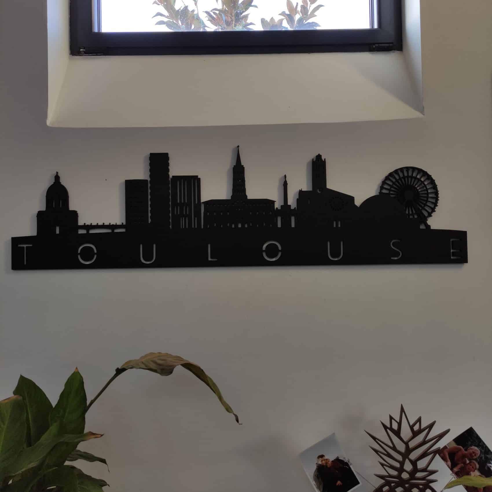 Décoration murale Toulouse en ombre chinoise