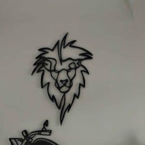 Lion origami moderne épuré décoratif