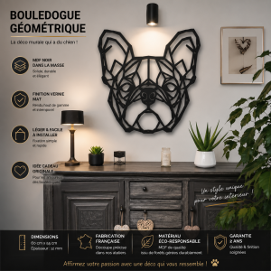 décoration murale bouledogue français — LeMondeDeLaDeco.fr