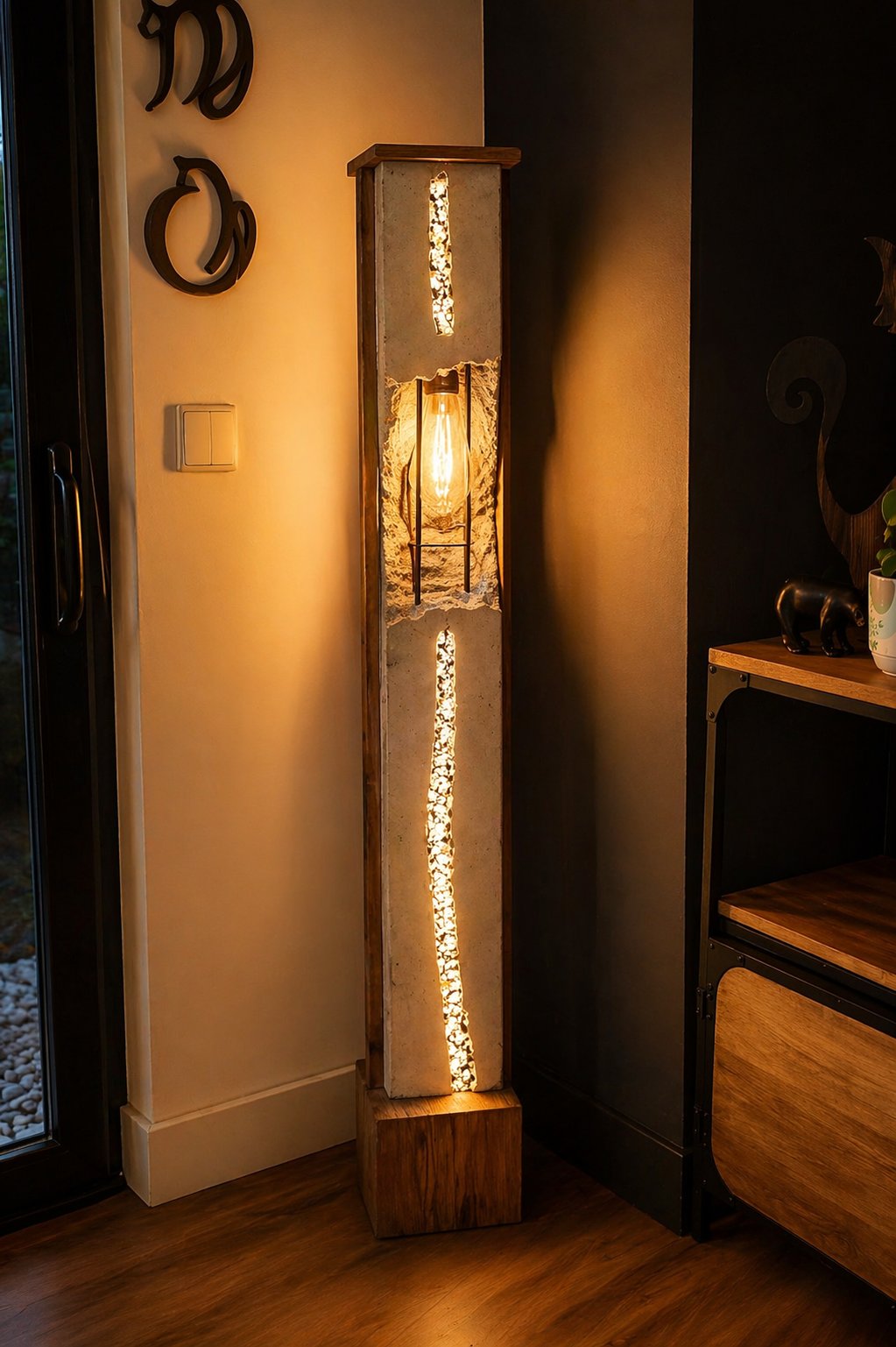 luminaire mural béton design artisanal — LeMondeDeLaDeco.fr