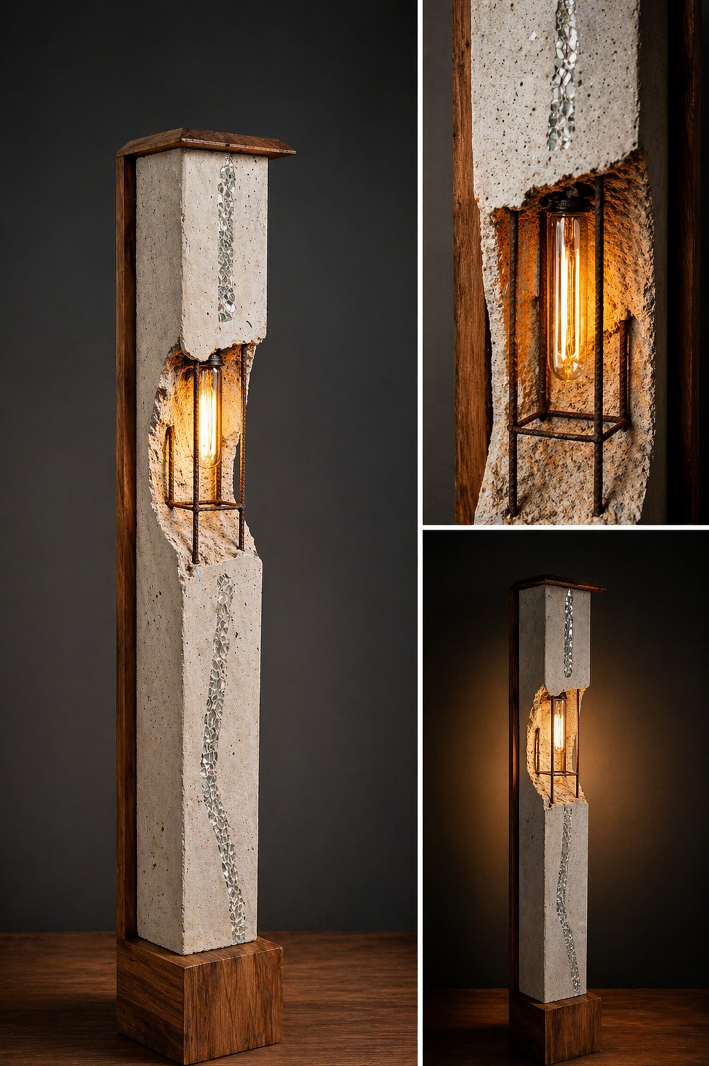luminaire mural béton design artisanal — LeMondeDeLaDeco.fr